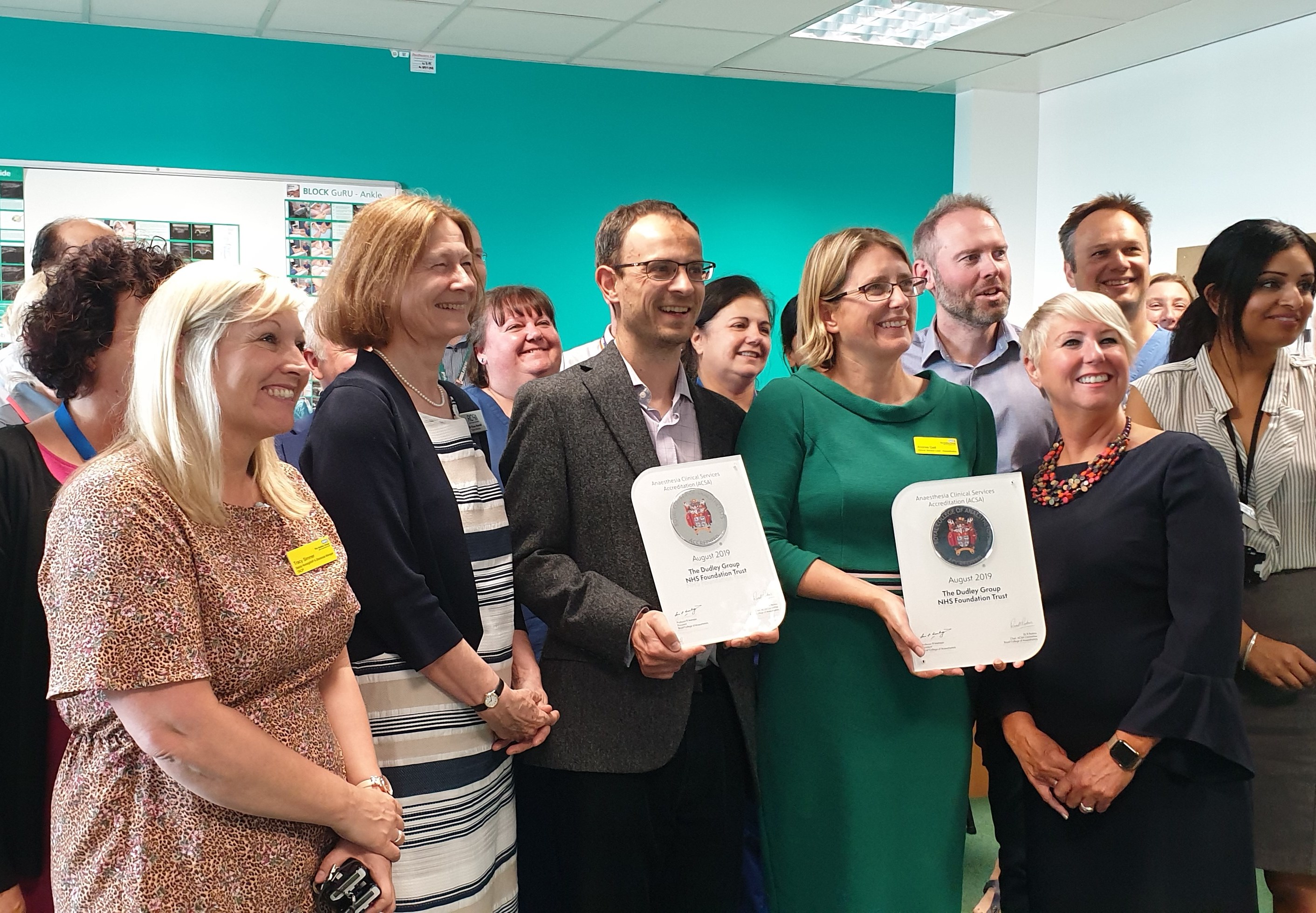 Image for National recognition for Dudley Group anaesthetics