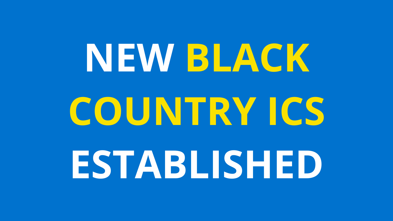 Image for New chapter for the Black Country health and care system