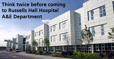 Image for Think twice before coming to Russells Hall Hospital’s A&E