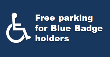 Free parking for Blue Badge holders