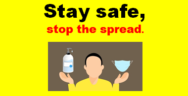 Image for Stay safe, stop the spread