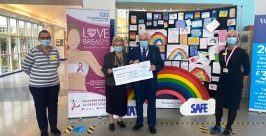 Image for Breast screening staff brave the shave