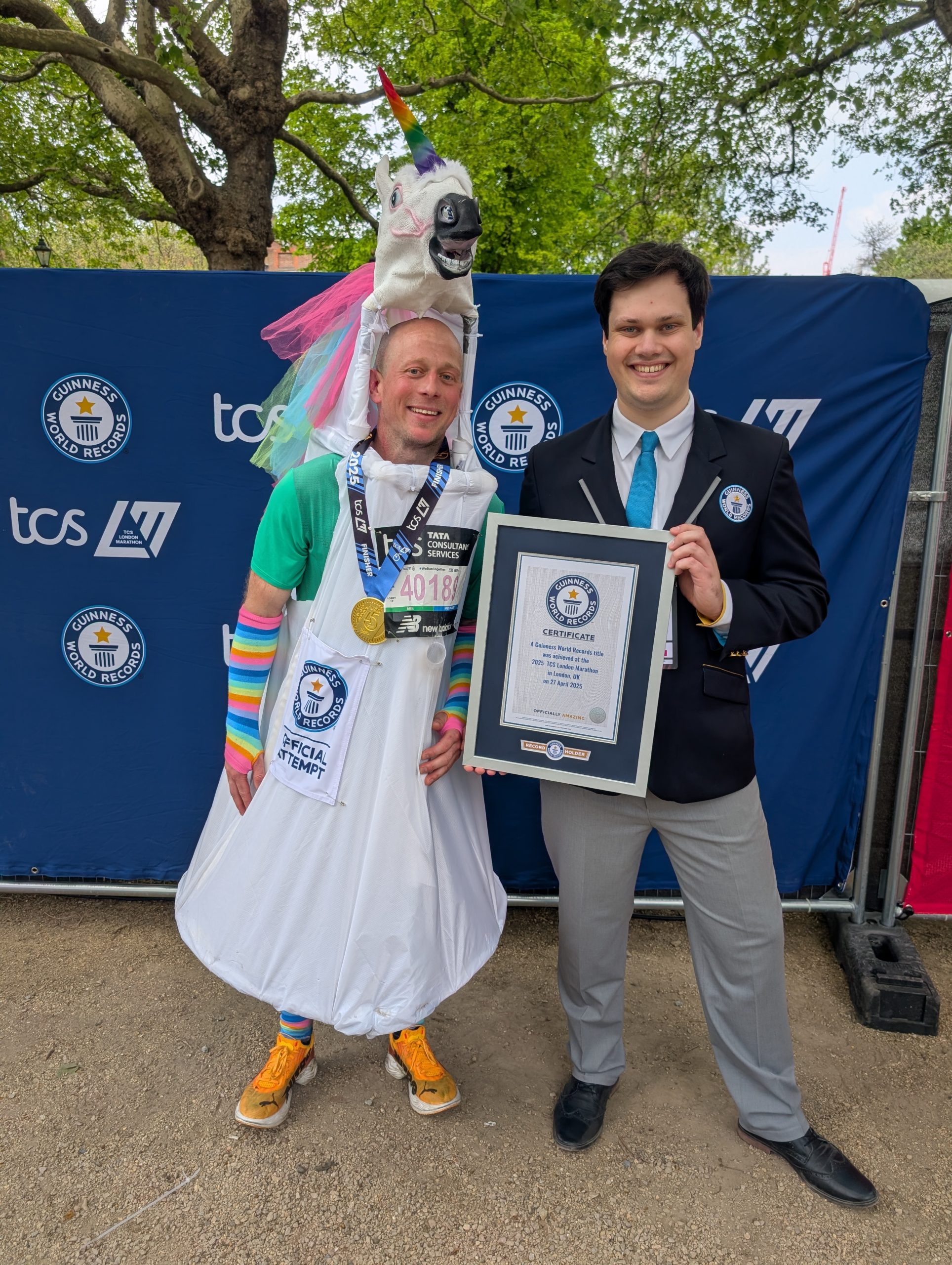 Image for Local London Marathon runner breaks world record