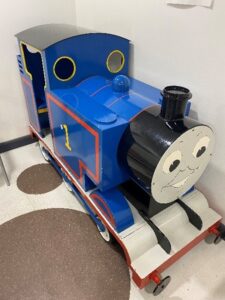 Children's toy in waiting area. 