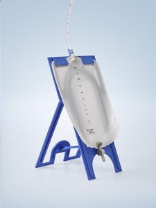 Catheter Bag on a stand 