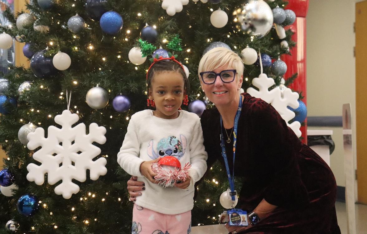 Countdown to Christmas begins as hospital switches on its festive lights