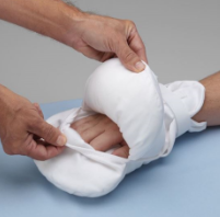 Image of padded glove construction. 